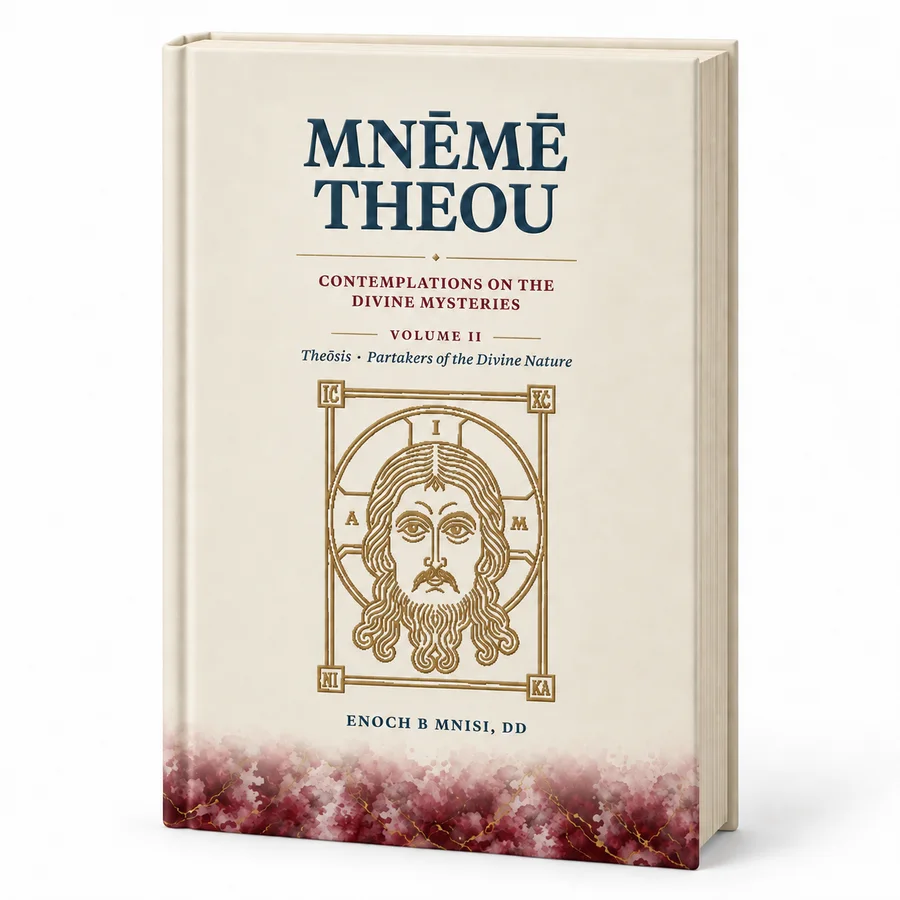 Mnēmē Theou, Volume II, Theōsis: Partakers of the Divine Nature, hardcover with crimson pigment
