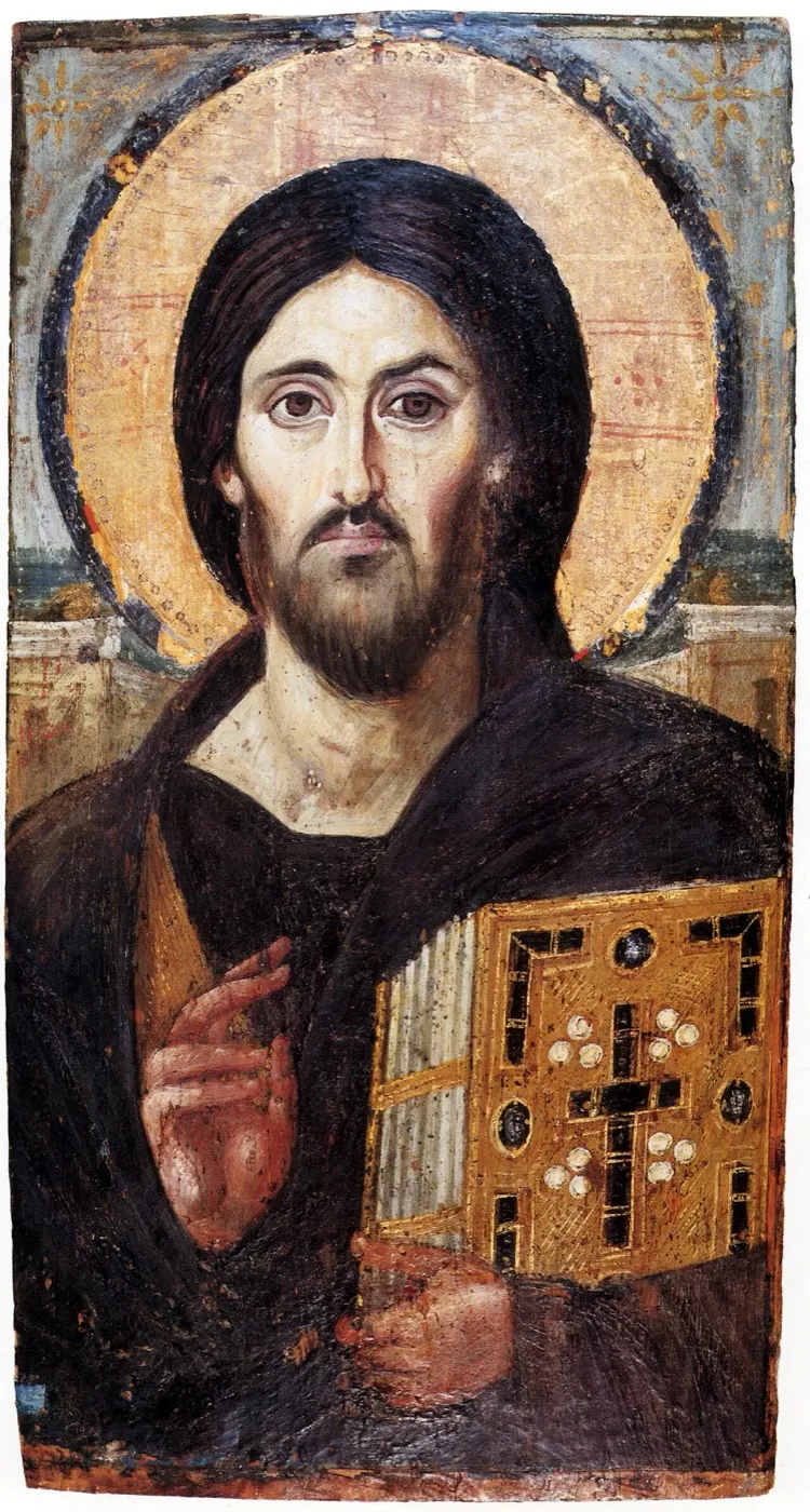 Christ Pantocrator, 6th-century icon from Saint Catherine’s Monastery, Sinai